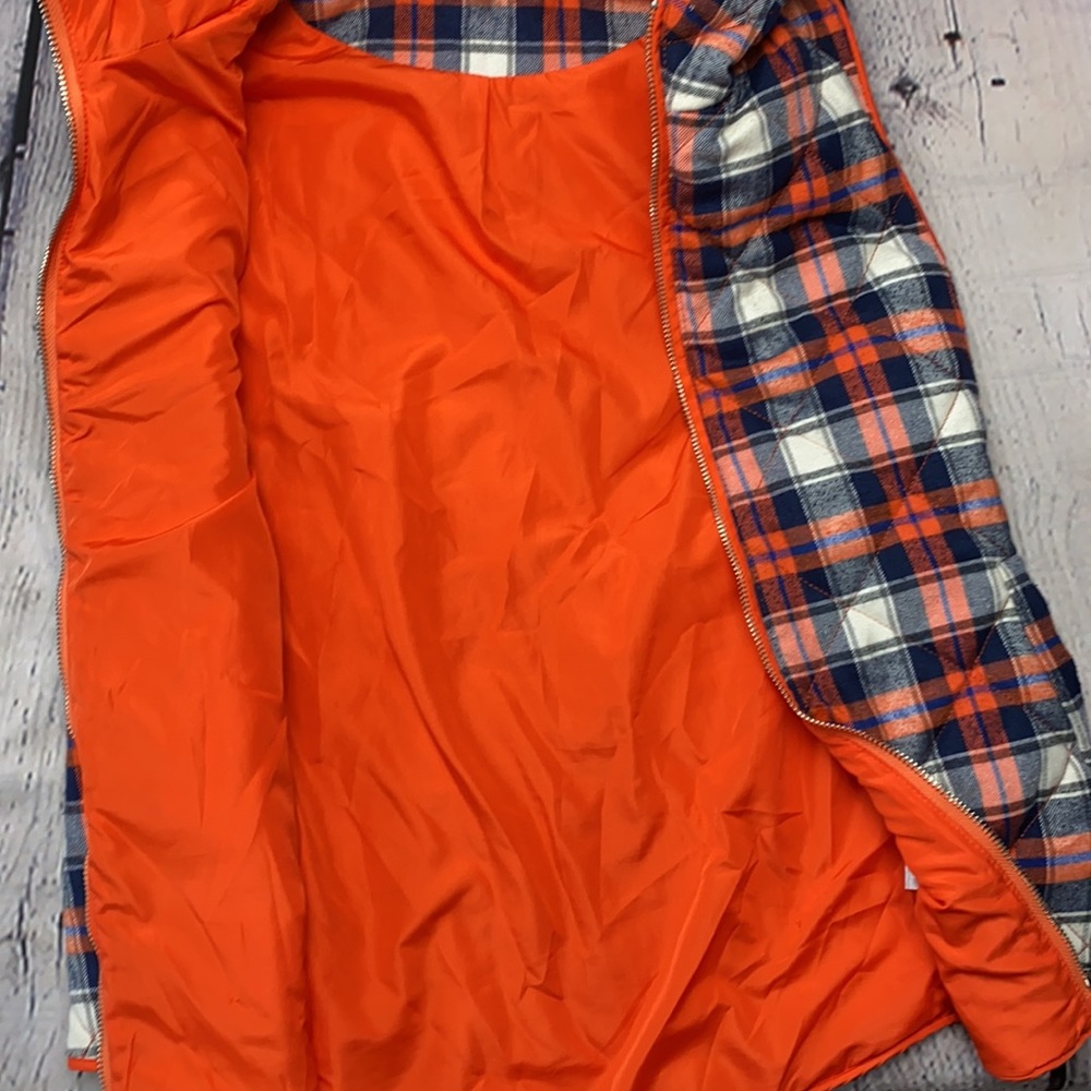 tea n rose Orange Plaid Quilted Vest Size: Medium - Picture 17 of 17